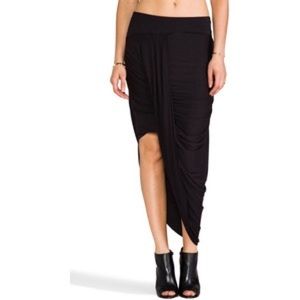 Free people asymmetrical black skirt